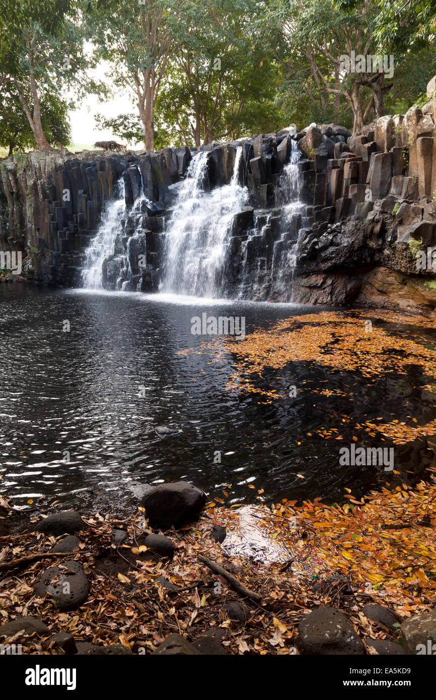 Rochester Falls Wasserfall im Süden Mauritius in der Nähe von Souillac, Mauritius Stockfoto