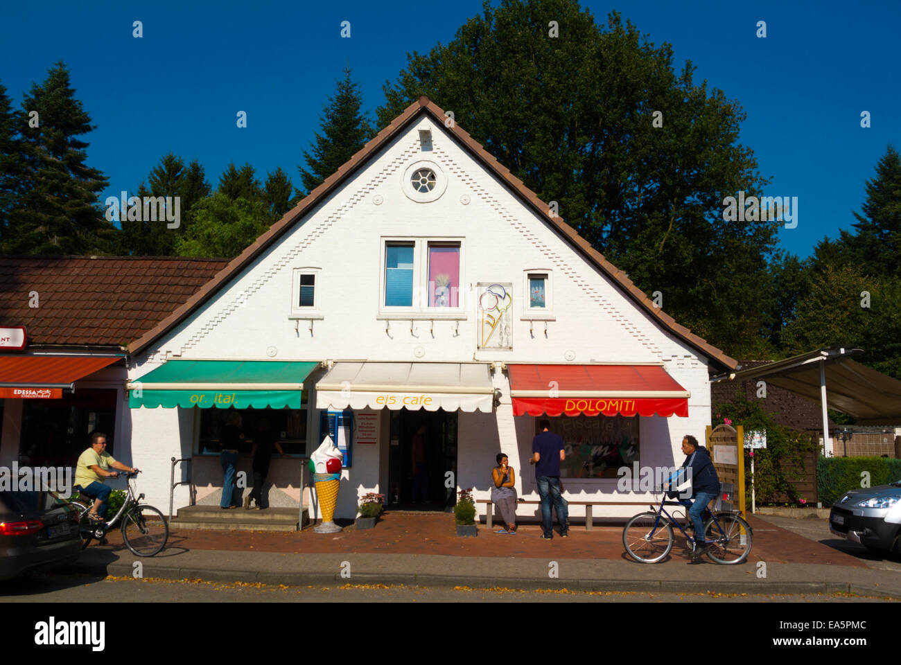 Dorf Worpswede Künstlerkolonie in der Nähe von Bremen, Teufelsmoor, Teufels Moor, Deutschland Stockfoto