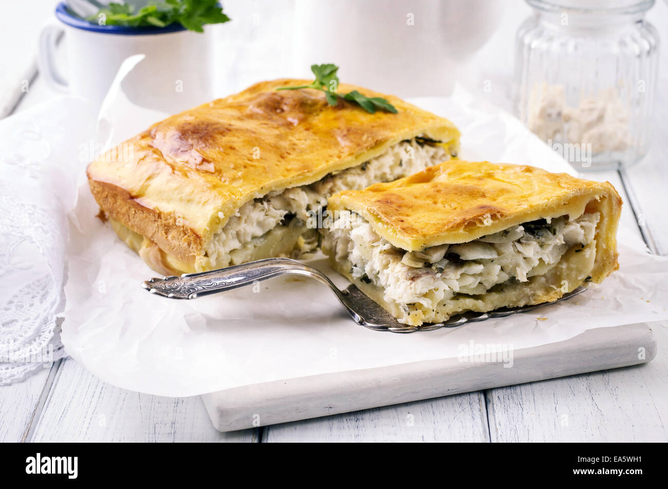 Fisch Gebäck Stockfoto