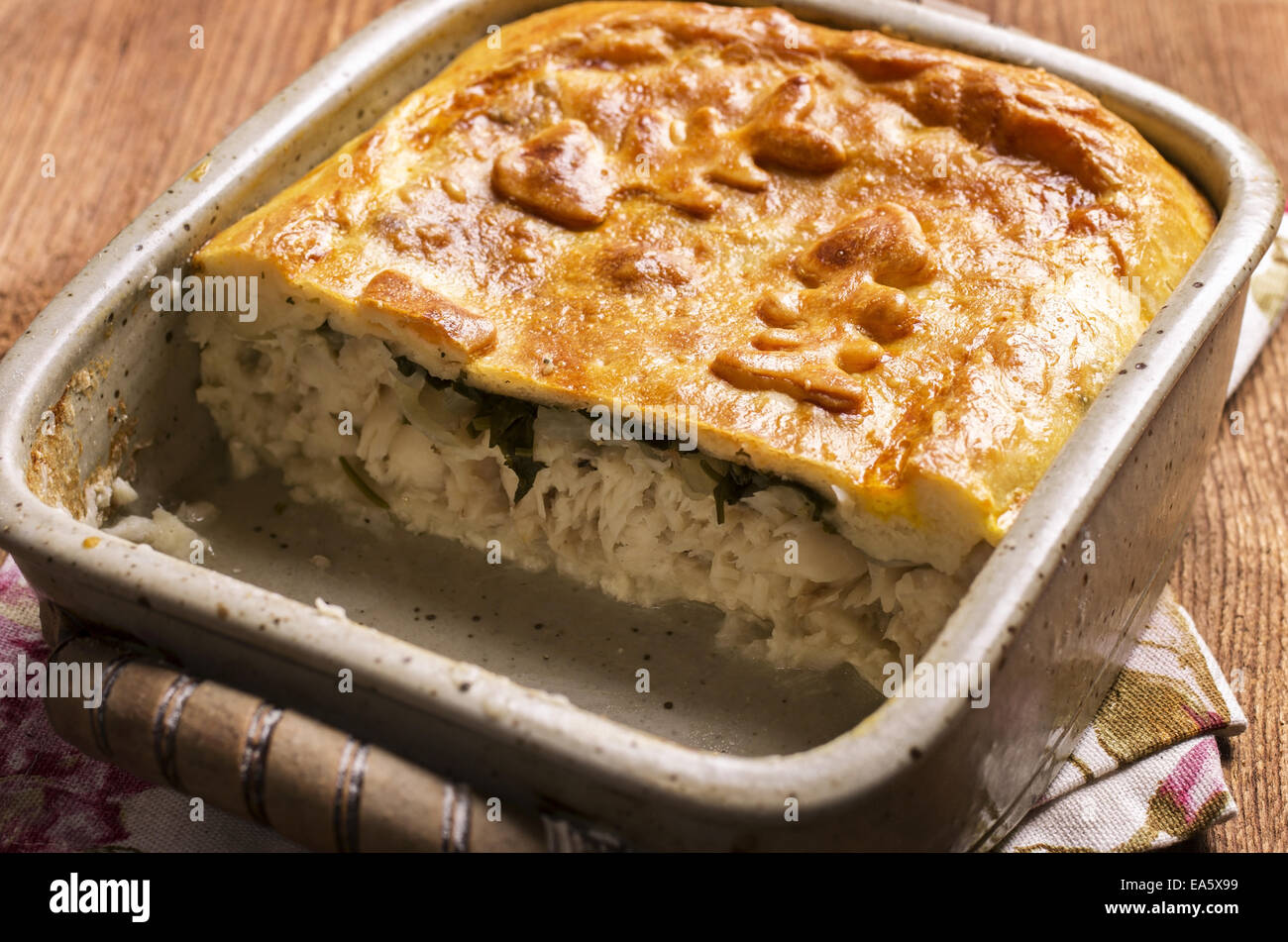Fisch-empanada Stockfoto