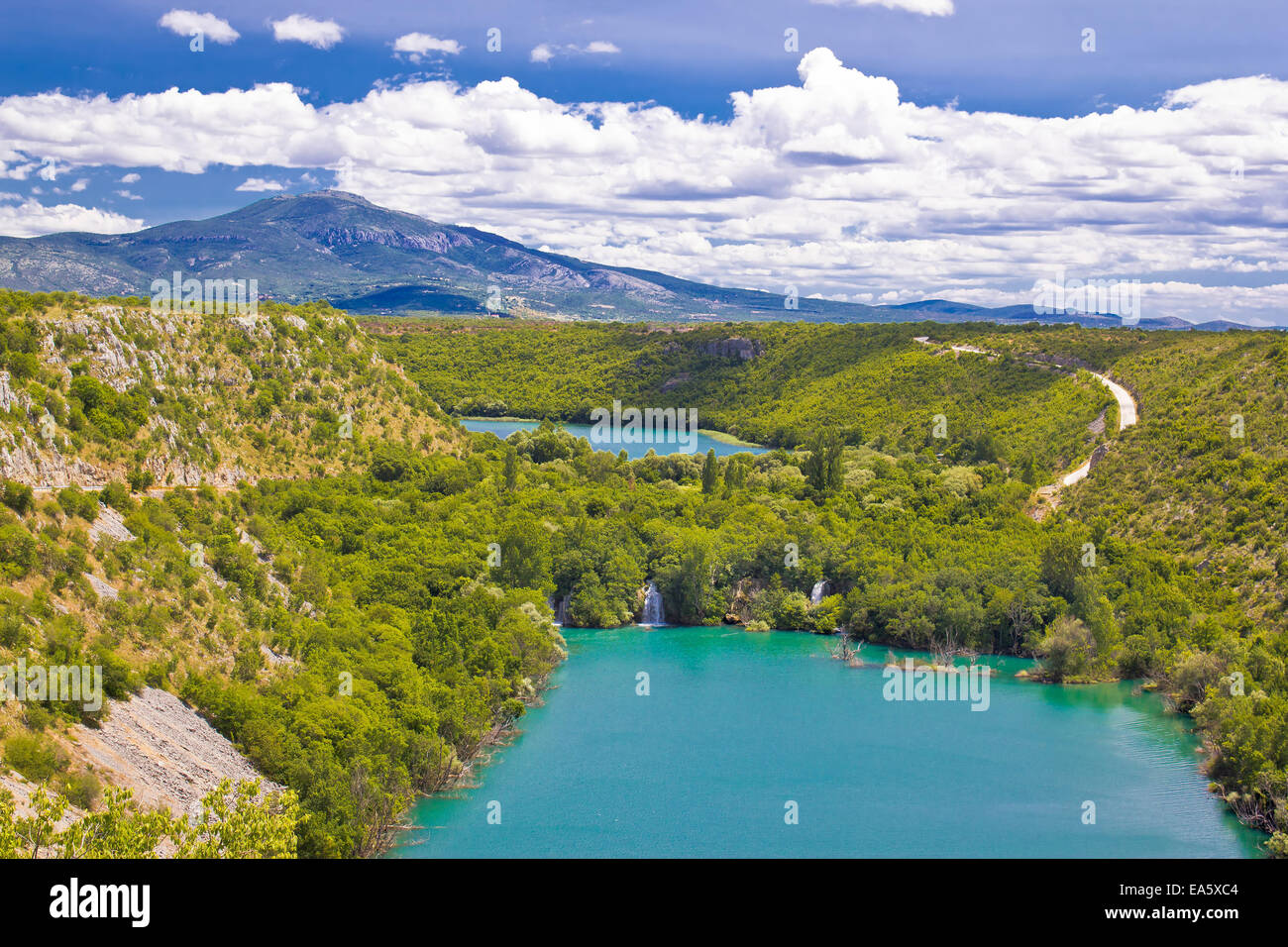 Krka-River-Canyon-Nationalpark Stockfoto