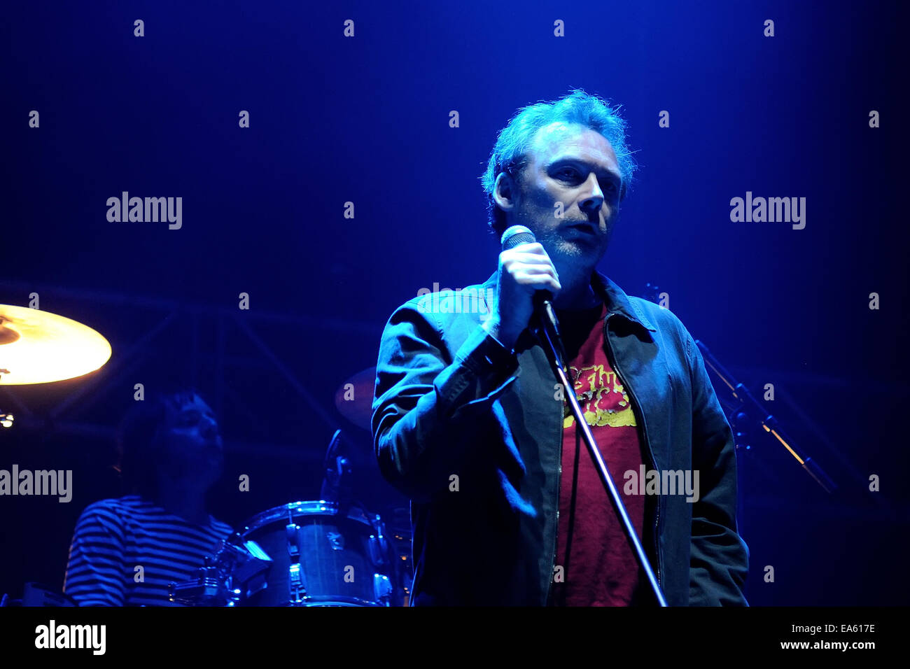 BARCELONA - 24.Mai: The Jesus and Mary Chain Band tritt bei Heineken Primavera Sound Festival 2013. Stockfoto