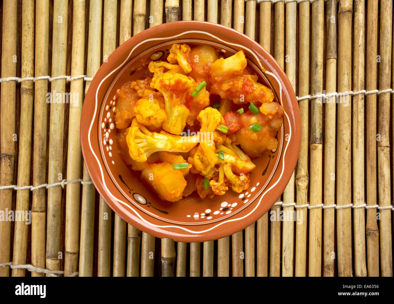 Aloo gobi Stockfoto