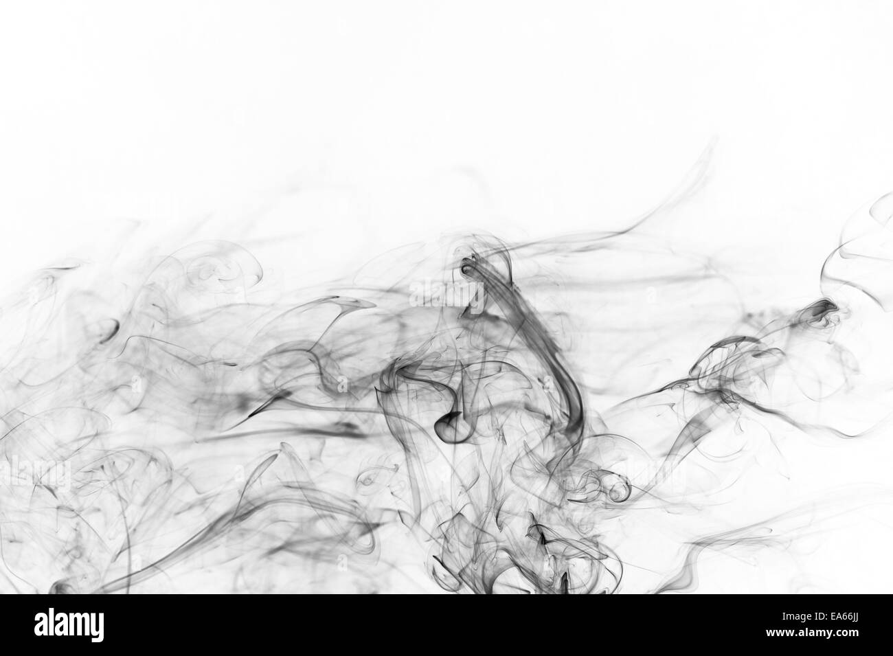 abstrakter schwarzer Rauch Stockfoto