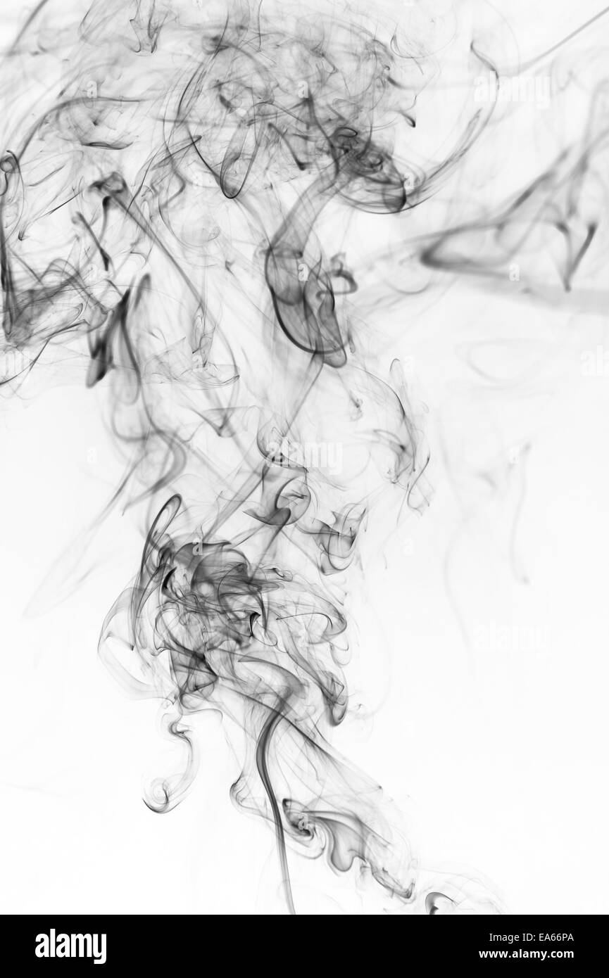 abstrakter schwarzer Rauch Stockfoto