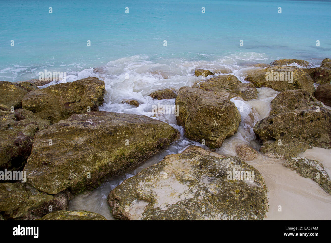 Stein-Strand Stockfoto