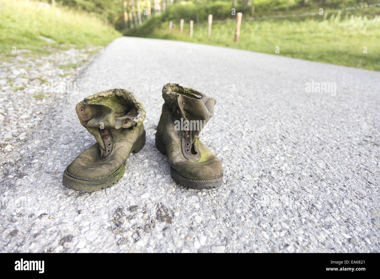 alte Schuhe Stockfoto