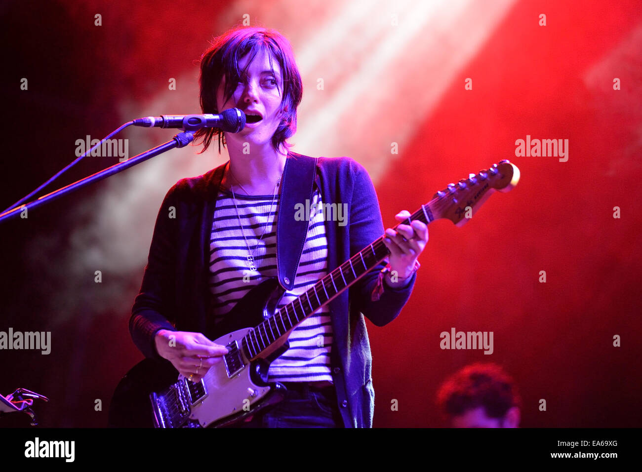 BARCELONA - 30 Mai: Sharon Van Etten führt bei Heineken Primavera Sound Festival 2014 (PS14). Stockfoto