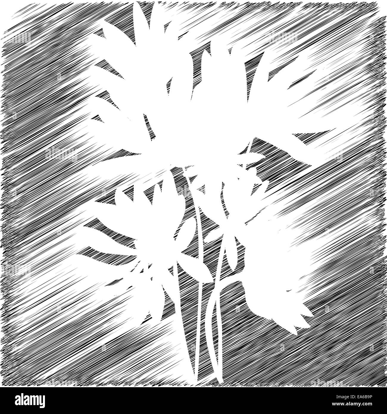 Blumen Schablone backgroud Stockfoto