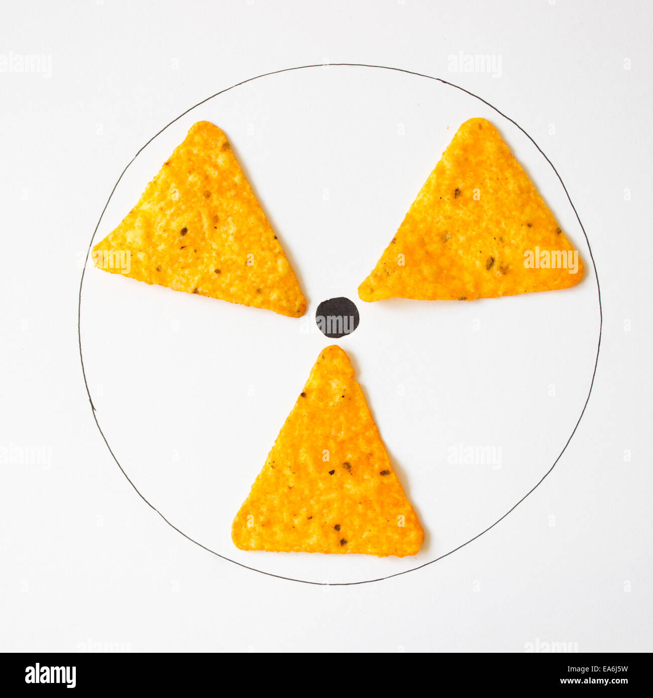 Konzeptionelle Strahlung symbol Stockfoto