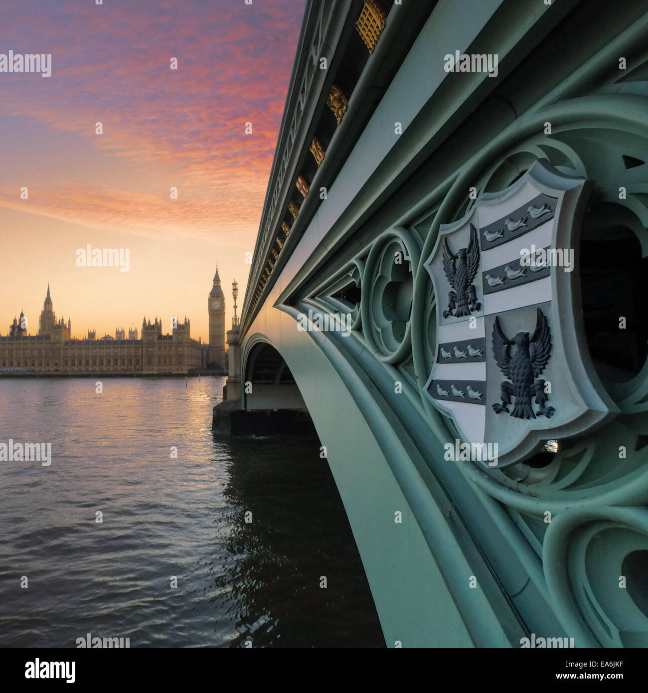 Großbritannien, London, Westminster Bridge und Big Ben Stockfoto