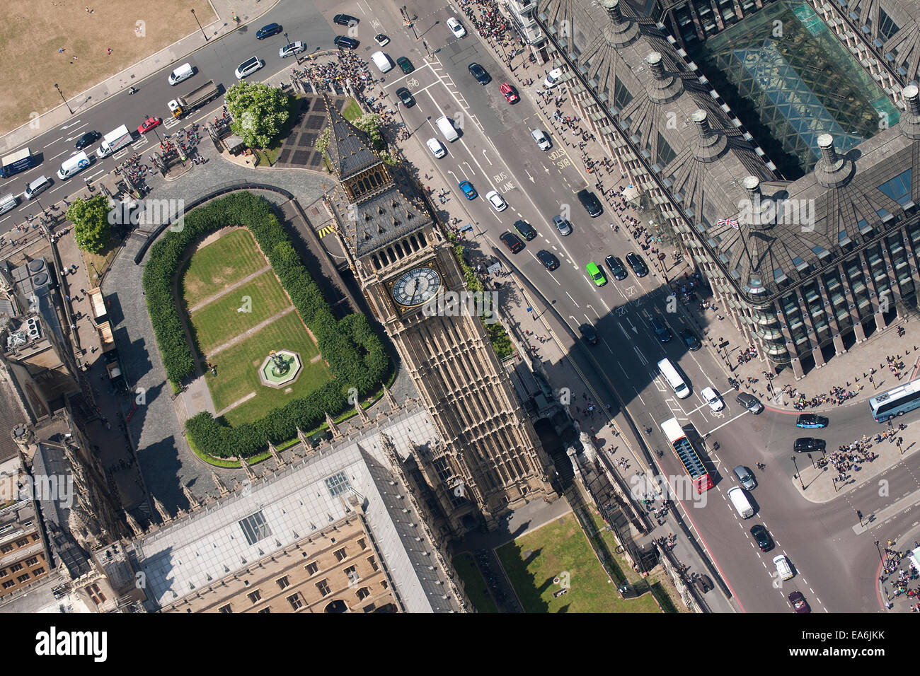 UK, London, Luftaufnahme von Big Ben Stockfoto