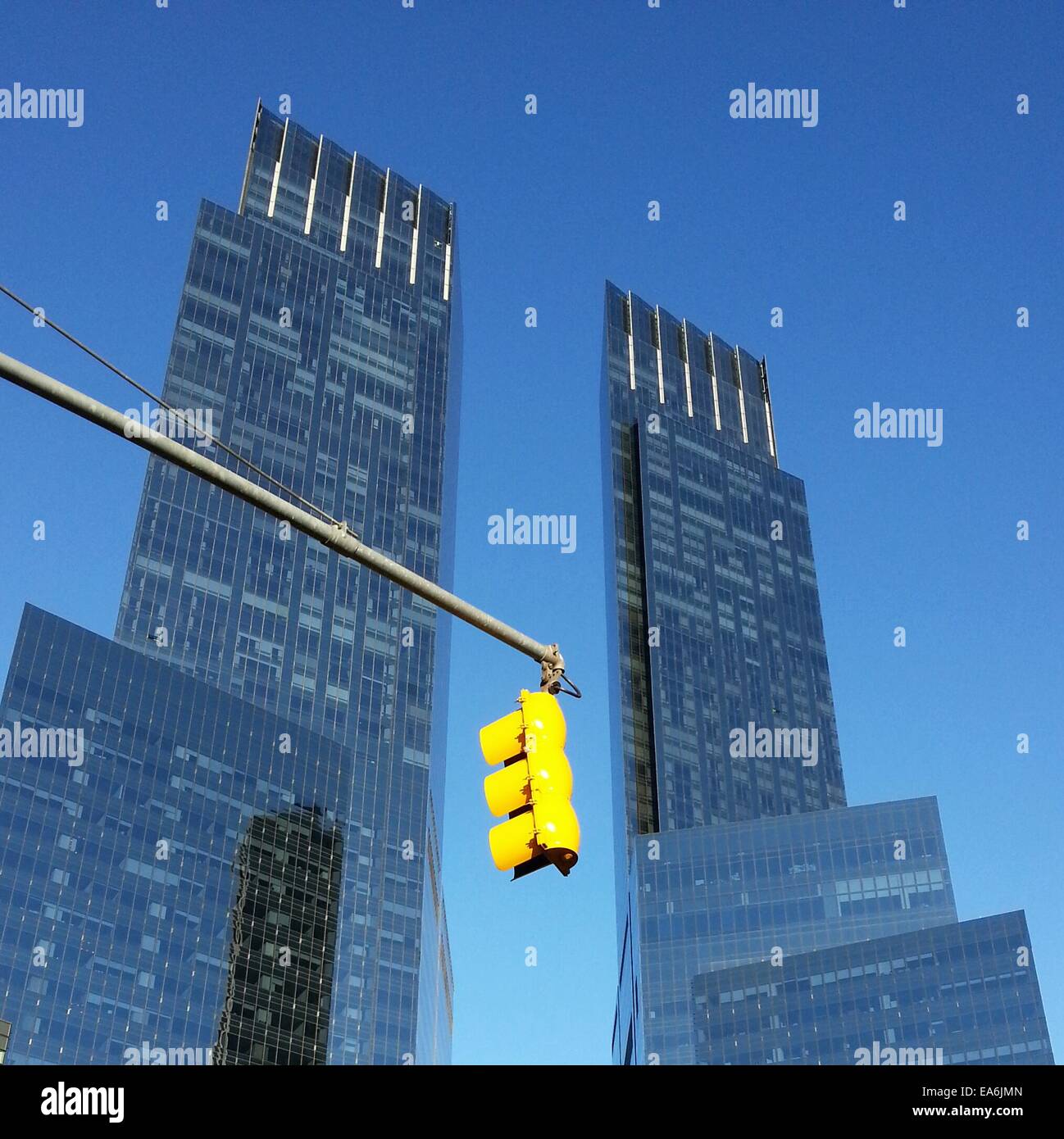 Time Warner Center Wolkenkratzer, Columbus Circle, Manhattan, New York, USA Stockfoto