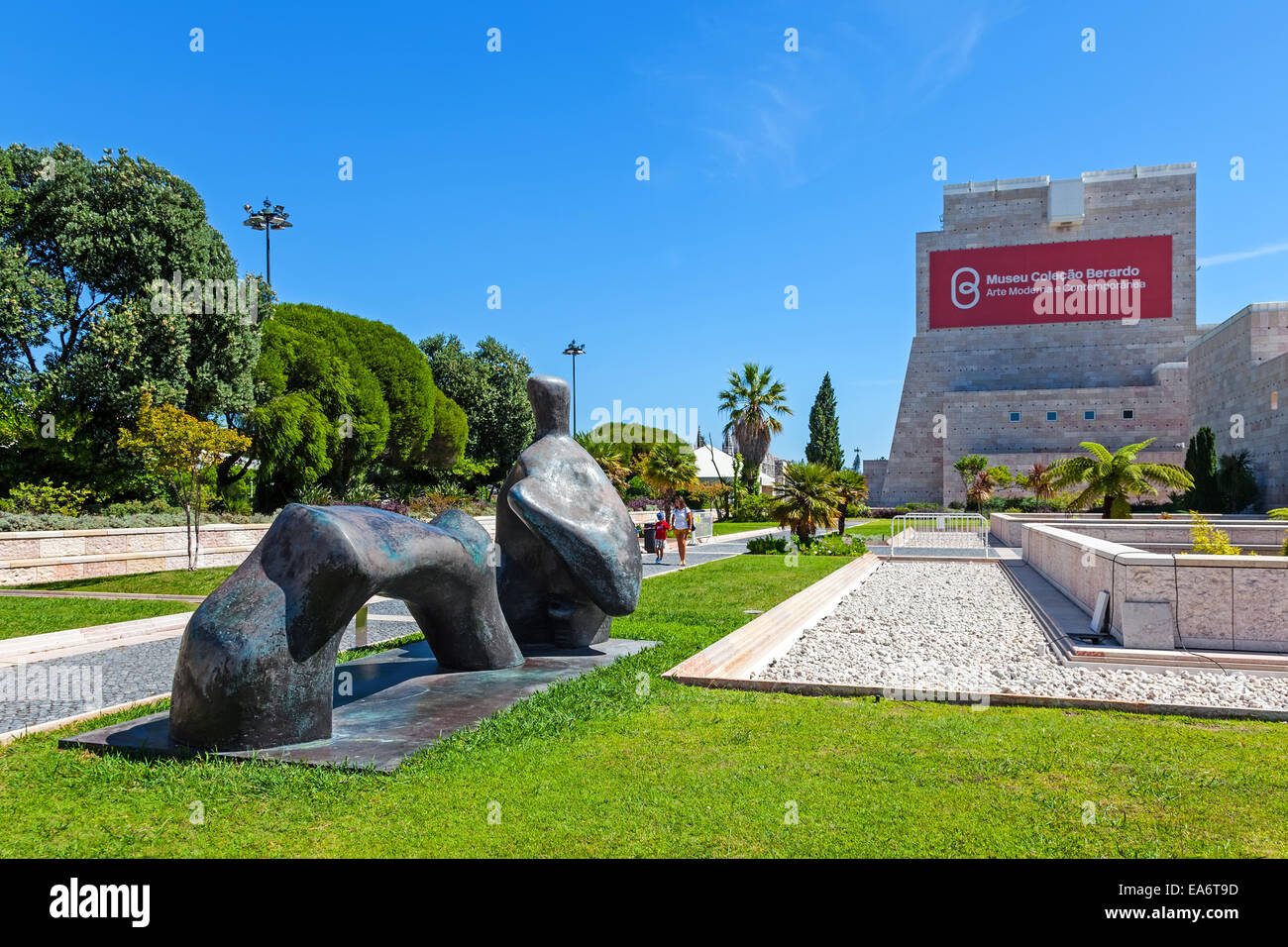 Jardim im CCB - Centro Cultural de Belém (Kulturzentrum Belem). Museum und Kulturzentrum Stockfoto