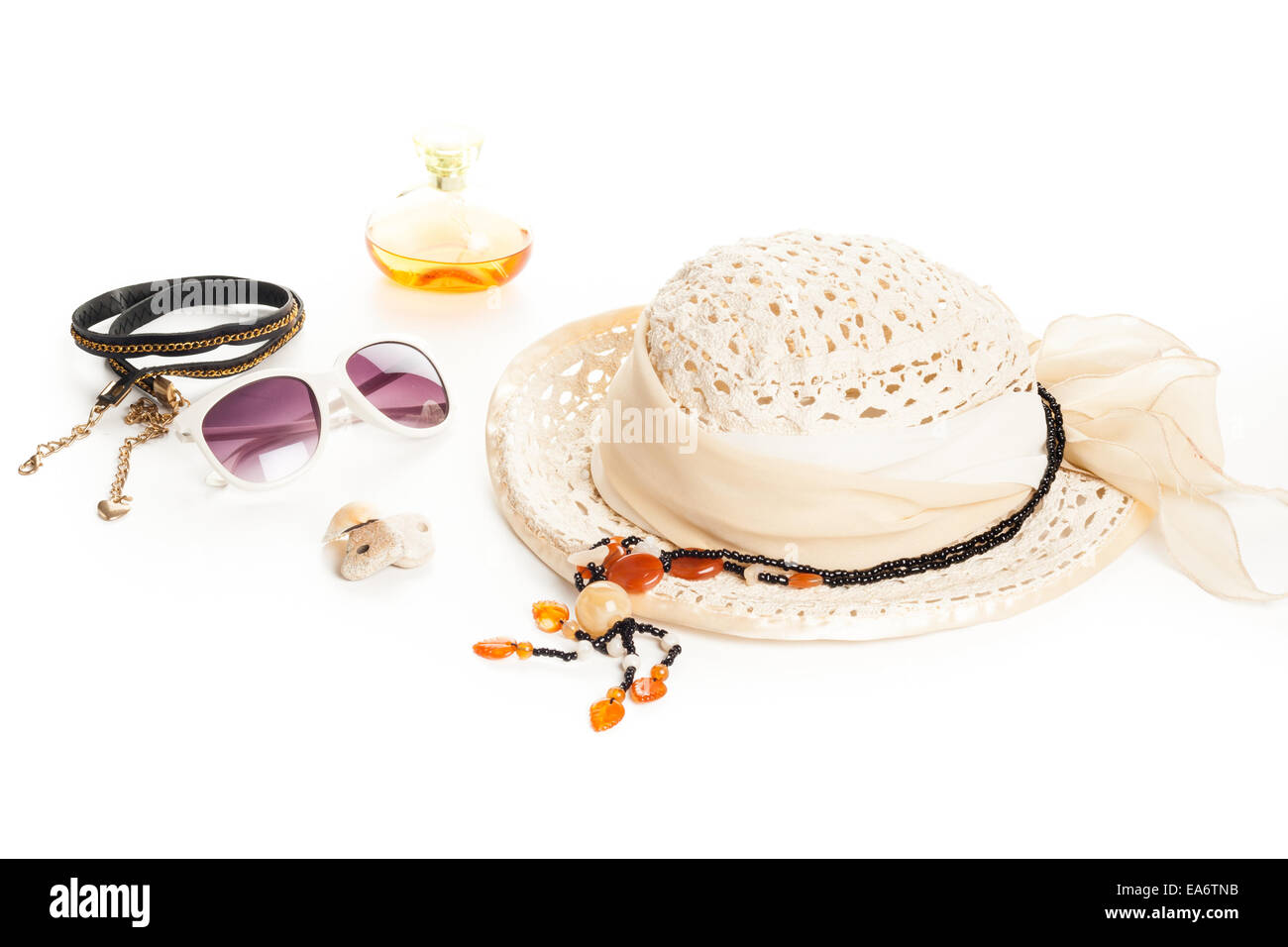 Sommer-Mode-Accessoires Stockfoto