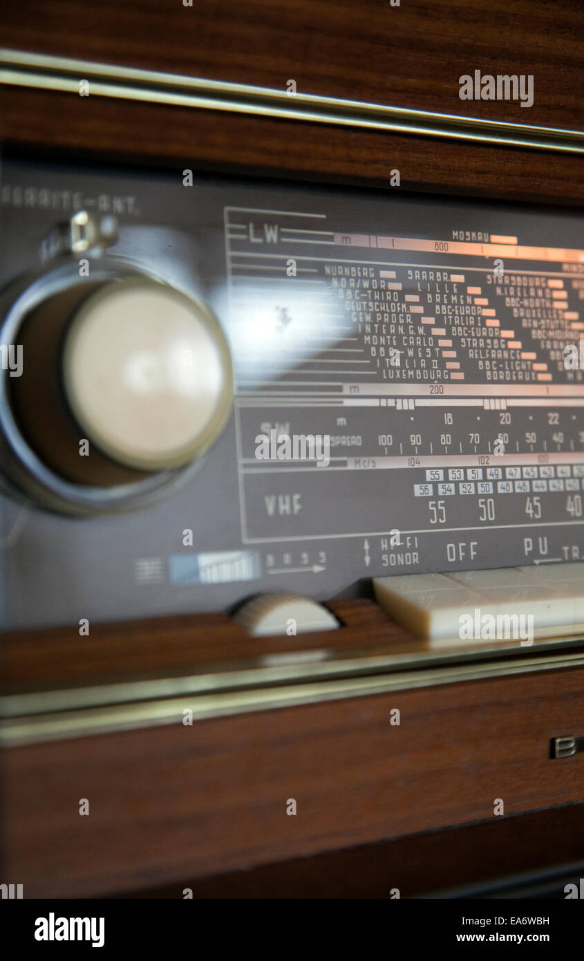 Blaupunkt-Vintage Plattenspieler und Radio Stockfoto