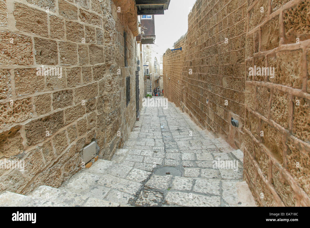 Typische Gasse in Jaffa, Tel Aviv - Israel Stockfoto