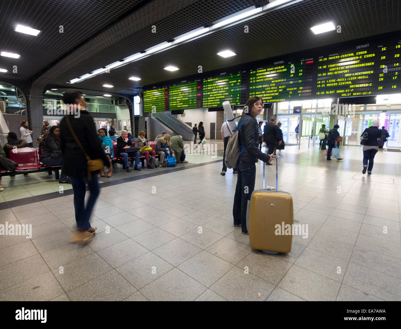 Gare du Midi Railway Station, Brüssel, Belgien, Europa Stockfoto