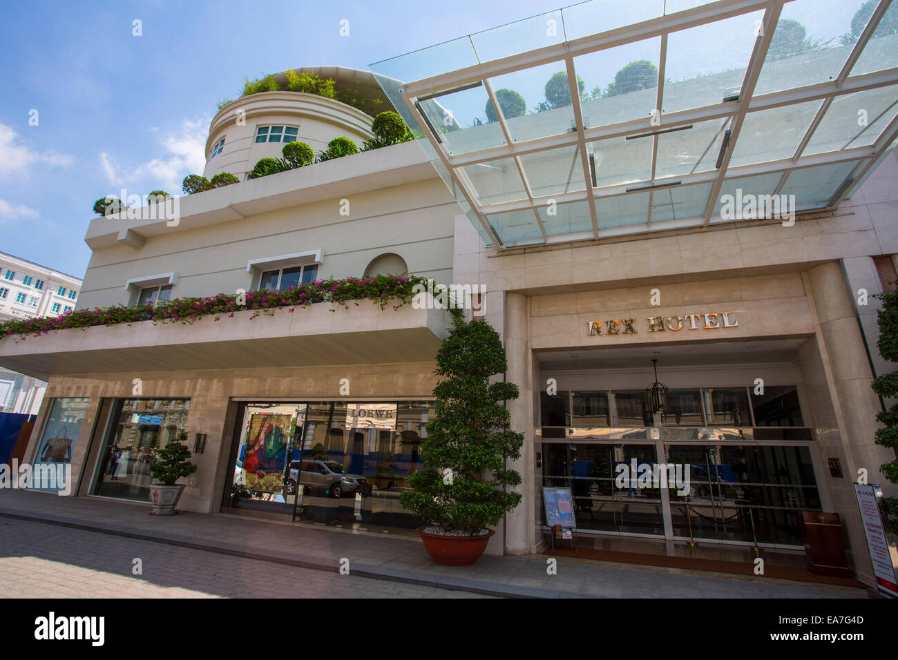 Das Rex Hotel in Ho Chi MInh Stadt, Saigon, Vietnam Stockfoto