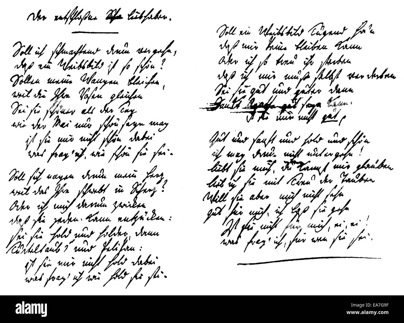 Historischen drucken, 1773, Titelblatt von Johann Gottfried von Herder, 1744-1803, deutscher Dichter, Übersetzer, Theologe und Vorsorge- Stockfoto