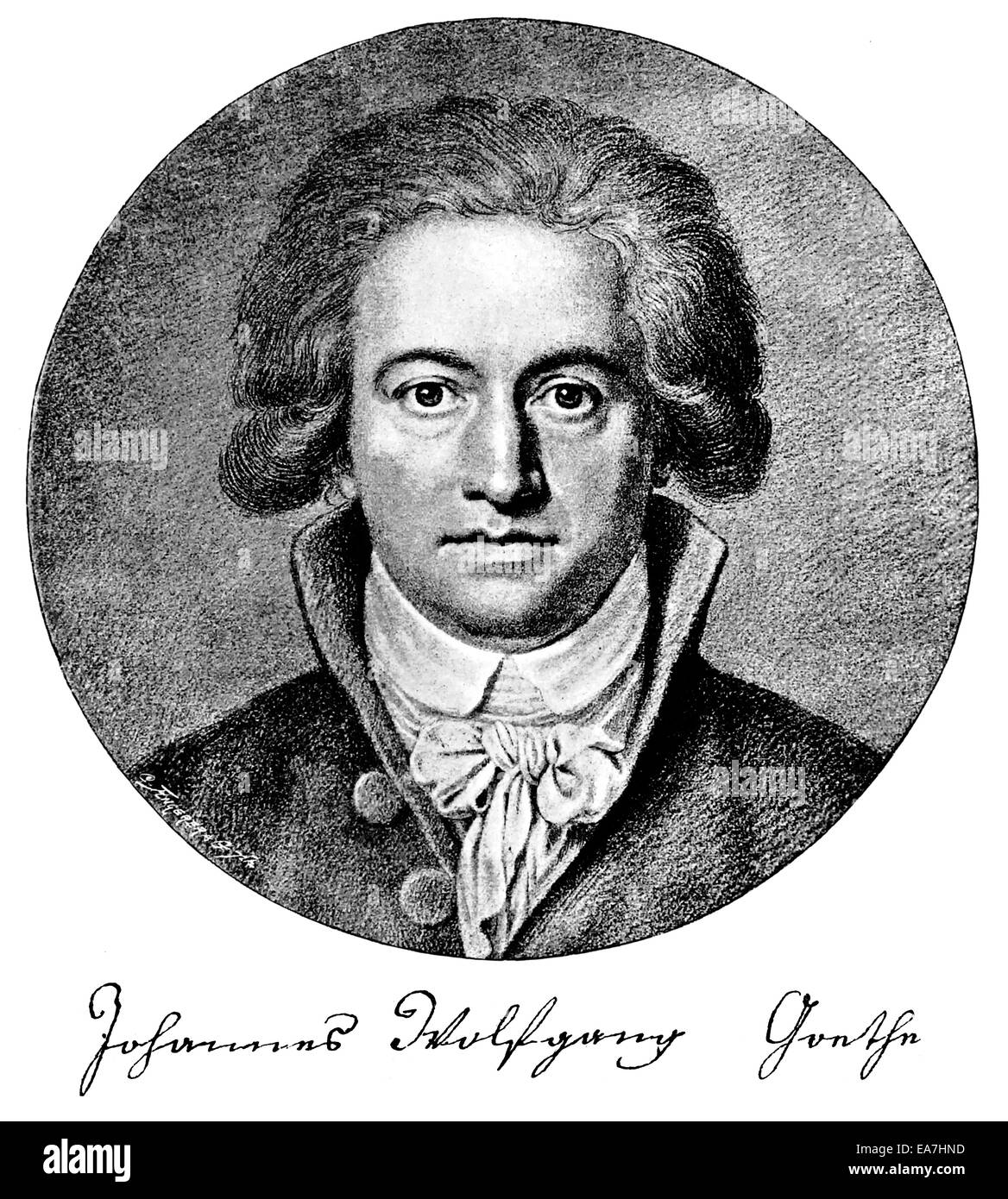 Porträt von Johann Wolfgang von Goethe, 17491832, ein deutscher
