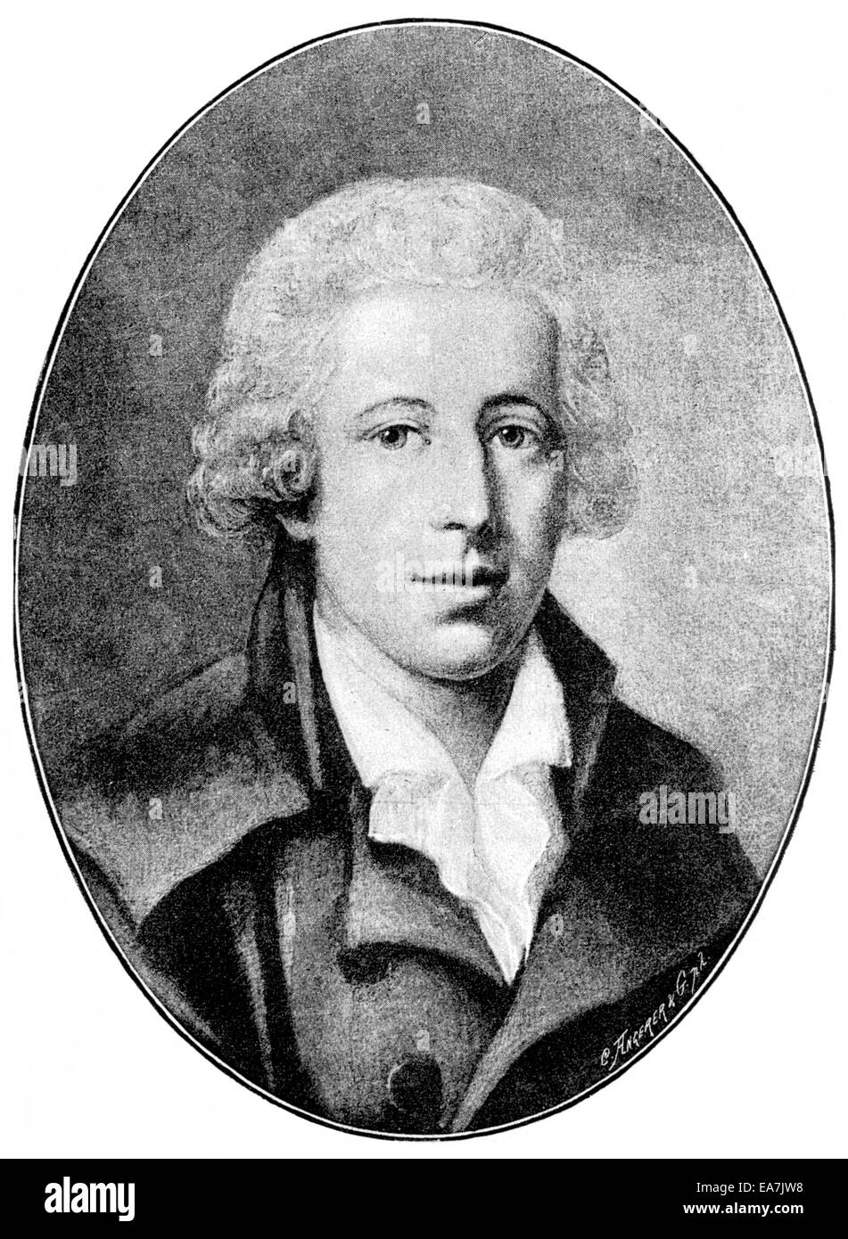 Johann Christoph Friedrich von Schiller, 1759-1805, deutscher Dichter, Philosoph und Historiker, Johann Christoph Friedrich von Sch Stockfoto