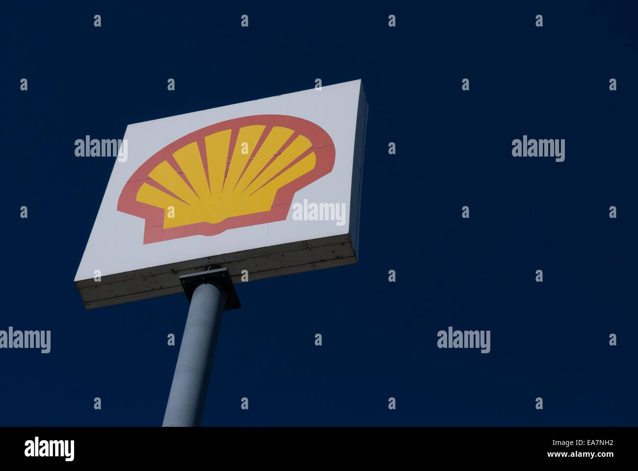 Shell Öl Zeichen USA Stockfoto