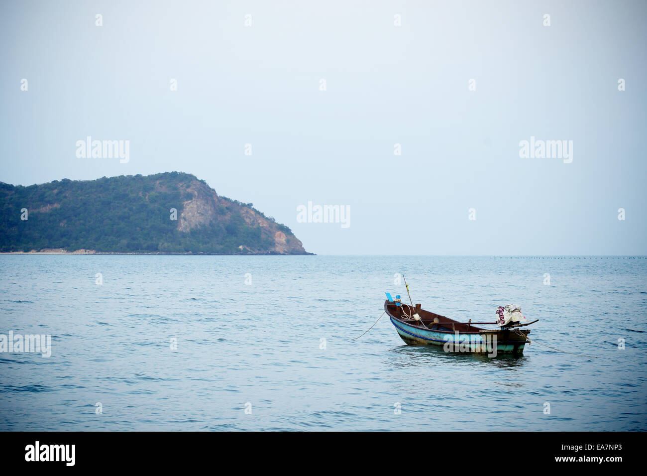 Fischerboot auf dem Meer, thailand Stockfoto