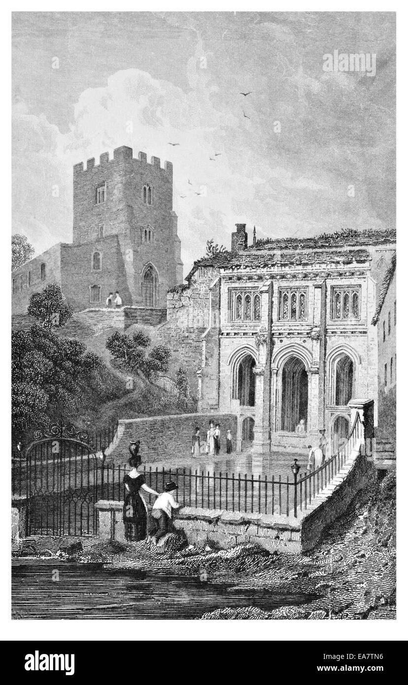 St. Winifred Brunnen, Flintshire um 1830 Stockfoto