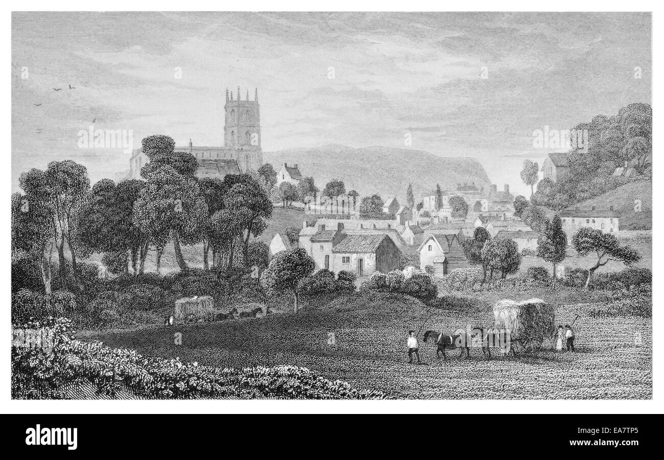 Yr Wyddgrug Schimmel Flintshire um 1830 Stockfoto