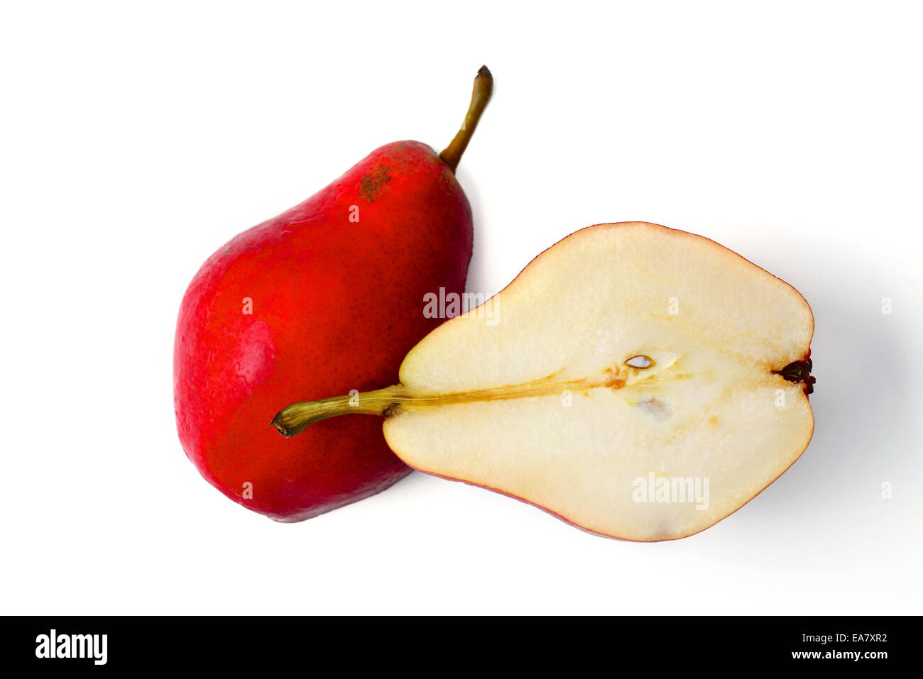 Birnenfrucht isoliert Stockfoto