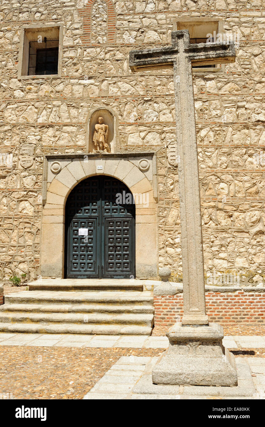 Kirche des Heiligen Johannes des Täufers. Arevalo, Segovia, Spanien. Stockfoto