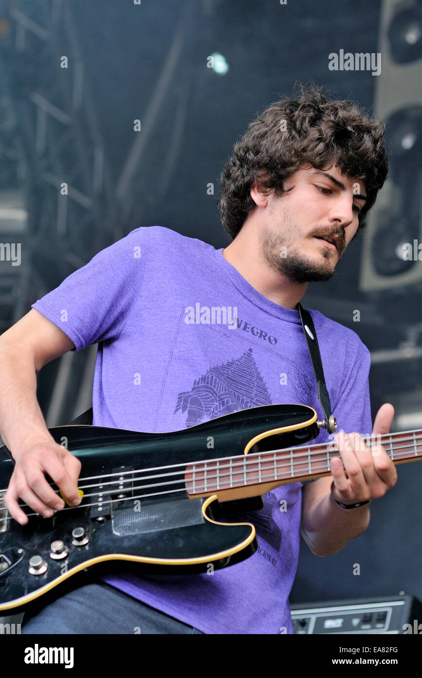 BARCELONA - 22.Mai: Aliment band, bei Heineken Primavera Sound Festival 2013 durchzuführen. Stockfoto