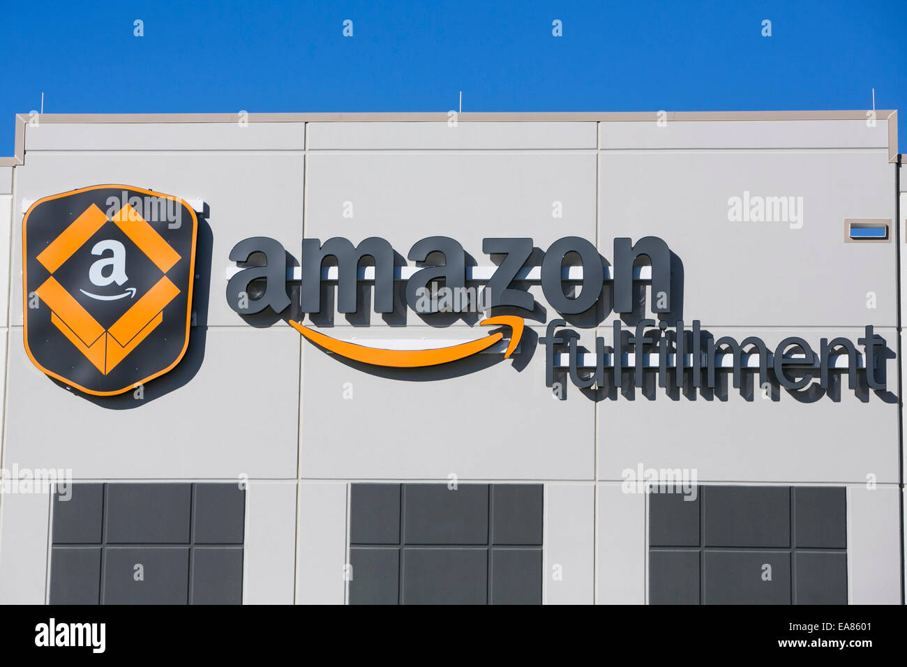 Eine Amazon.com Fulfillment-Center in Chester, Virginia. Stockfoto