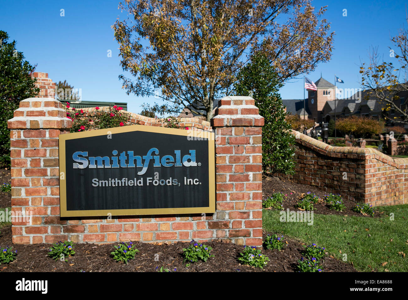 Der Hauptsitz von Schweinefleisch Produzent Smithfield Foods, Inc. Stockfoto