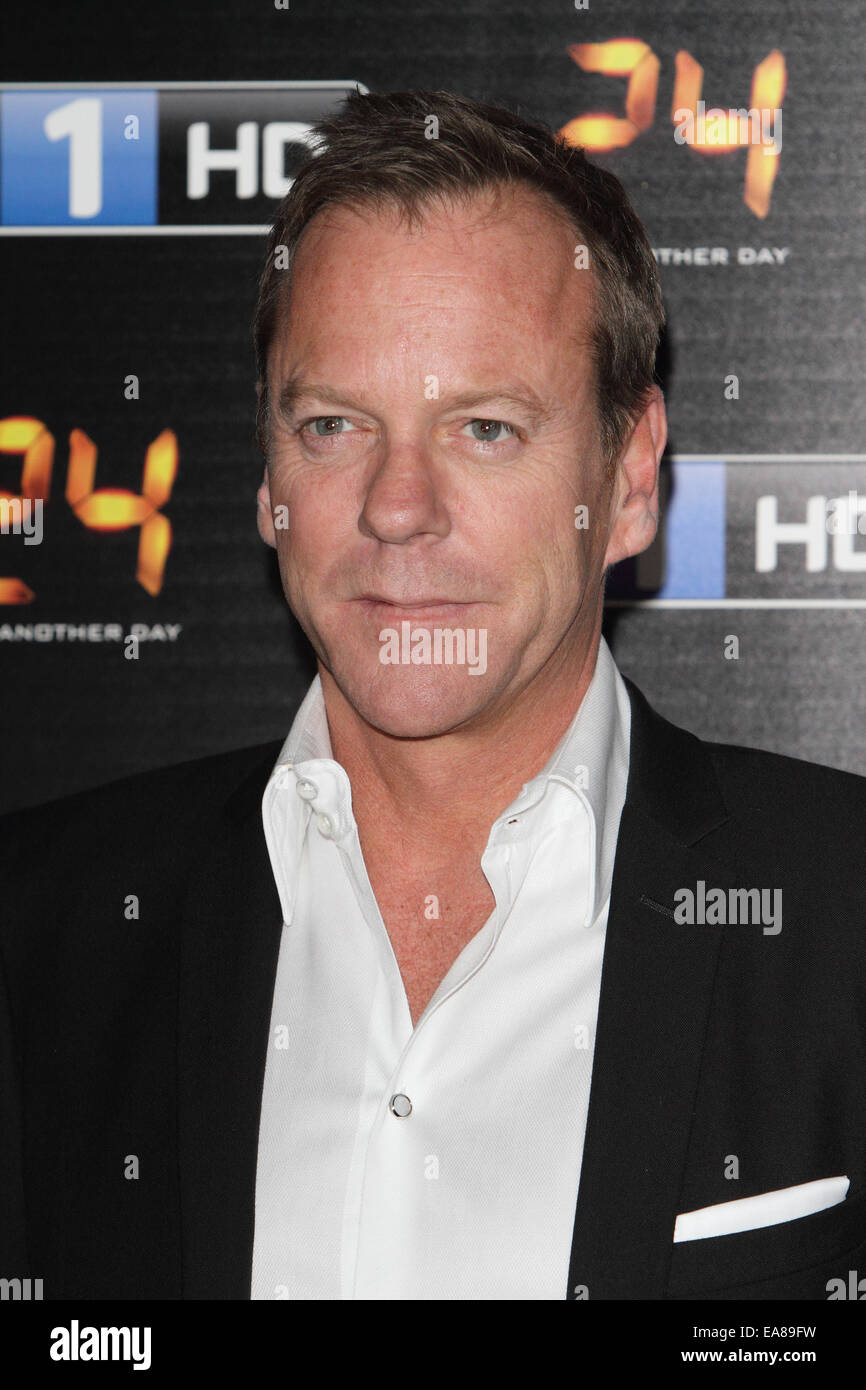 "24 - live Another Day" UK TV-Premiere bei Old Billingsgate, London Featuring statt: Kiefer Sutherland wo: London, Vereinigtes Königreich bei: 6. Mai 2014 Stockfoto