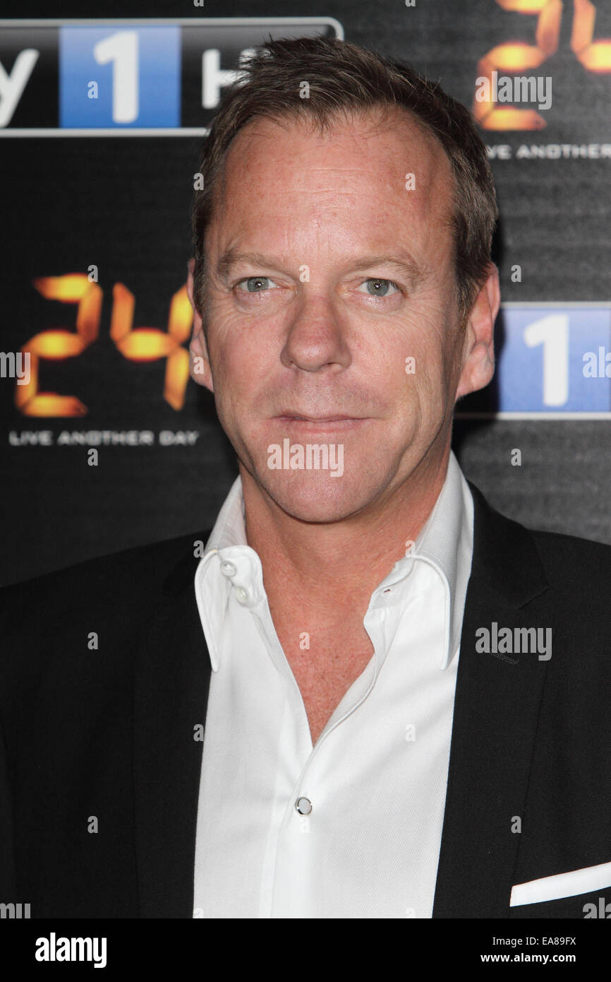 "24 - live Another Day" UK TV-Premiere bei Old Billingsgate, London Featuring statt: Kiefer Sutherland wo: London, Vereinigtes Königreich bei: 6. Mai 2014 Stockfoto