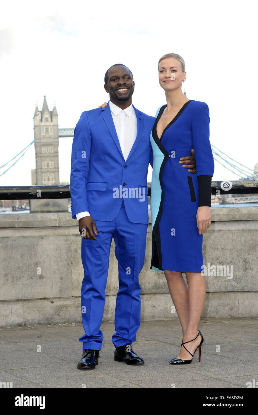 "24 - live Another Day" UK TV-Premiere bei Old Billingsgate Featuring statt: Gbenga Akinnagbe, Yvonne Strahovski Where: London, Vereinigtes Königreich bei: 6. Mai 2014 Stockfoto