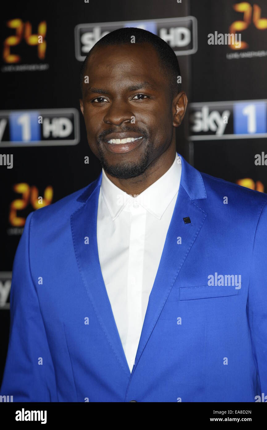 "24 - live Another Day" UK TV-Premiere bei Old Billingsgate Featuring statt: Gbenga Akinnagbe wo: London, Vereinigtes Königreich bei: 6. Mai 2014 Stockfoto