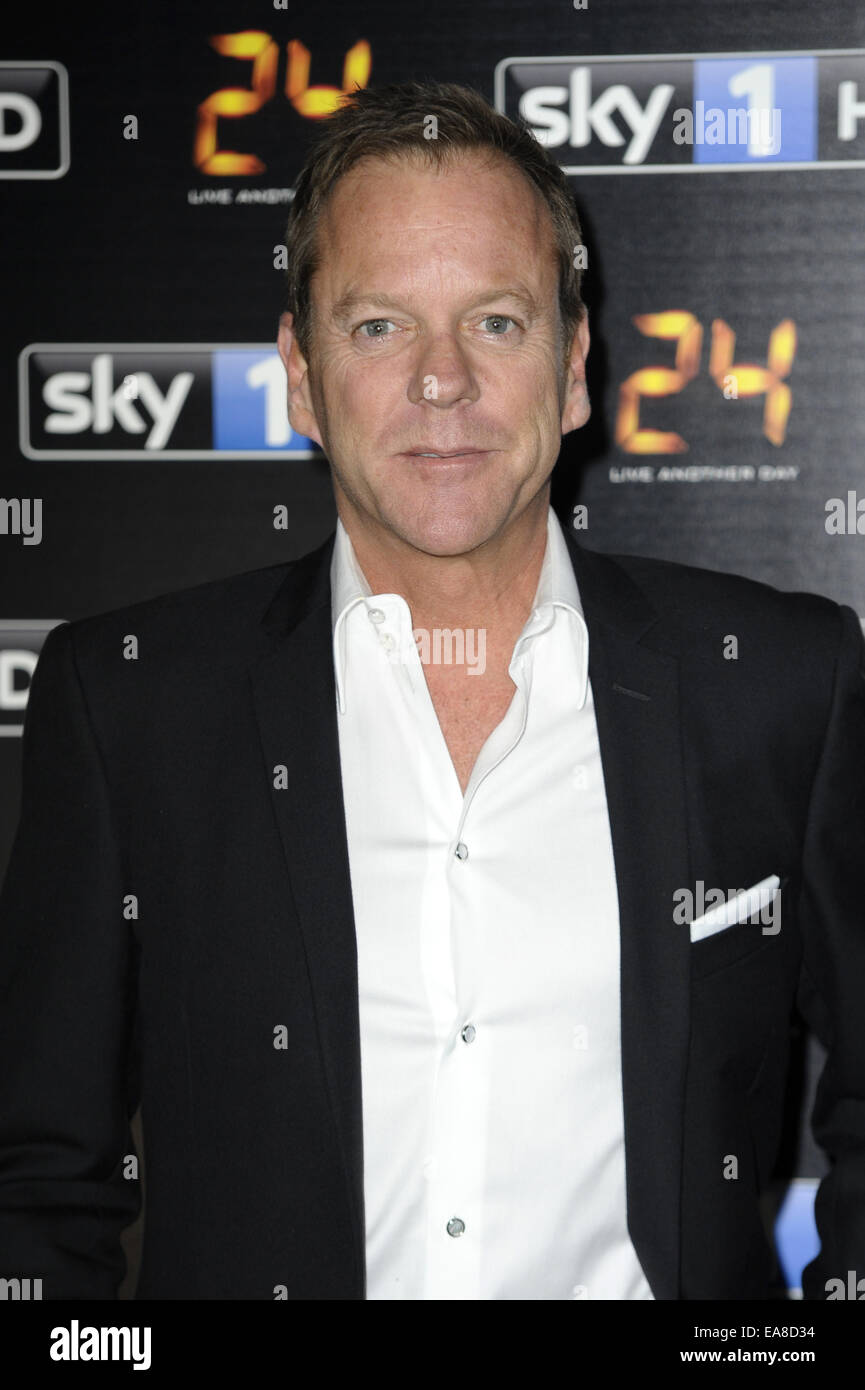 "24 - live Another Day" UK TV-Premiere bei Old Billingsgate Featuring statt: Kiefer Sutherland wo: London, Vereinigtes Königreich bei: 6. Mai 2014 Stockfoto