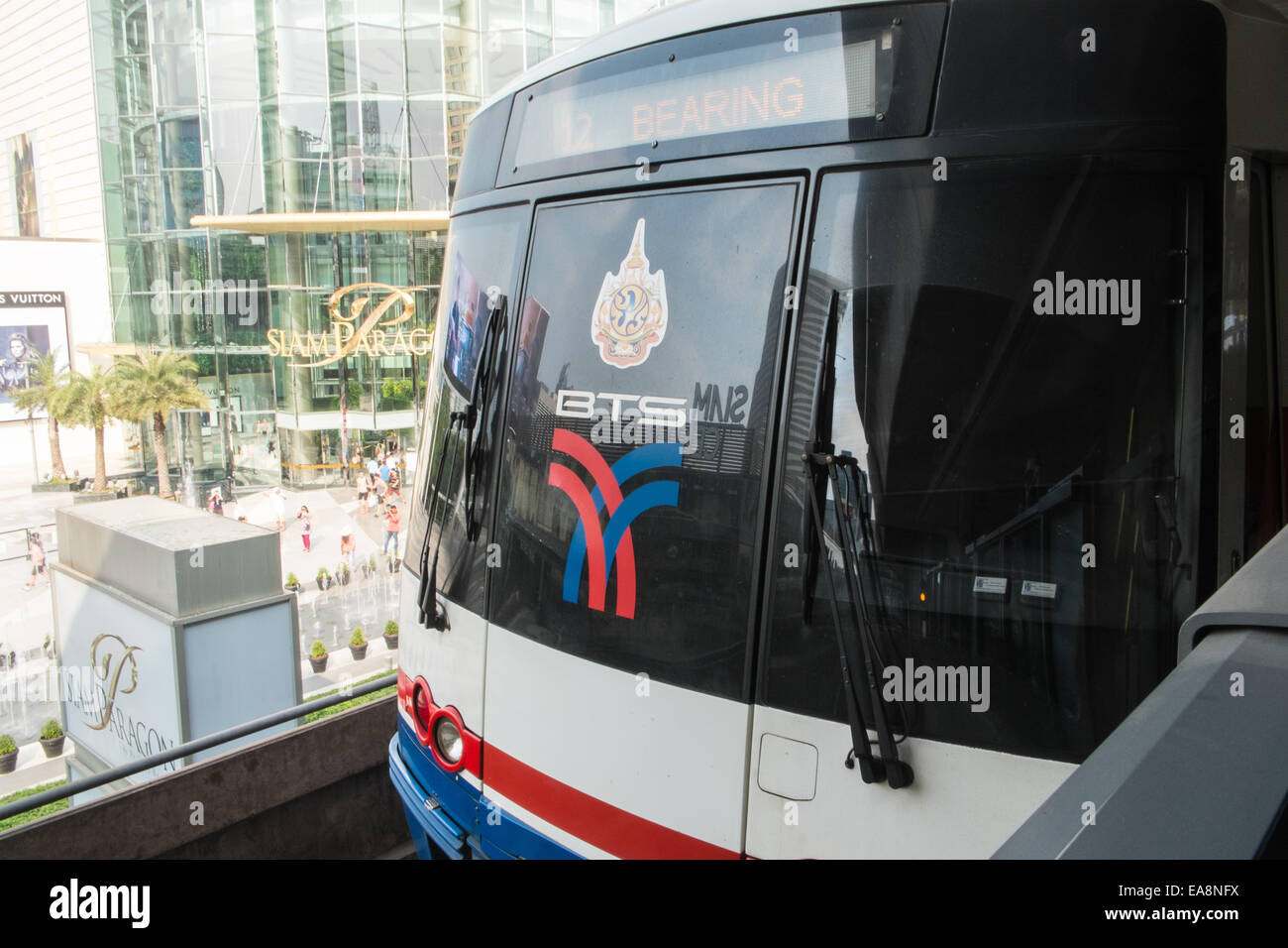 BTS, Bangkok Transit System, Skytrain, Pendler, transport, Reisen, Asien, Bangkok, Thailnd. Stockfoto