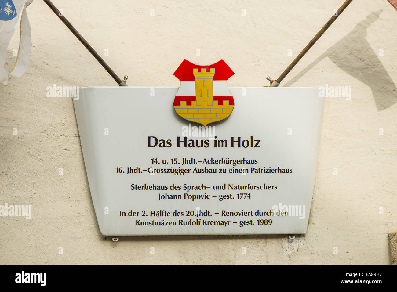 Das Haus Im Holz, Perchtoldsdorf, Österreich, Niederösterreich, Wien Stockfoto