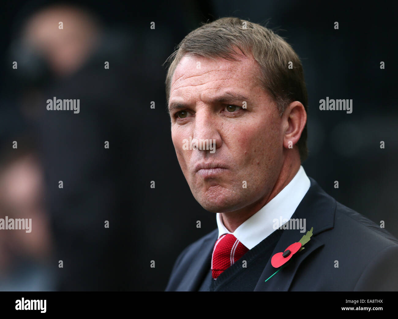 Newcastle, UK. 1. November 2014. Brendan Rodgers Manager von Liverpool - Barclays Premier League - Newcastle Utd Vs Liverpool - St James' Park Stadium - Newcastle Upon Tyne - England 1. November 2014 - Bild Simon Bellis/Sportimage © Csm/Alamy Live-Nachrichten Stockfoto