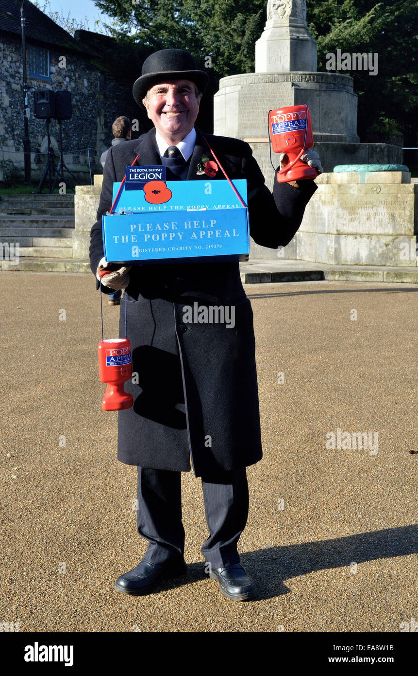 Winchester, Hampshire, UK. 9. November 2014.  Highlights aus der Erinnerung-Tag 2014 am Kriegerdenkmal Winchester. Bildnachweis: Maurice Morwood/Alamy Live-Nachrichten Stockfoto