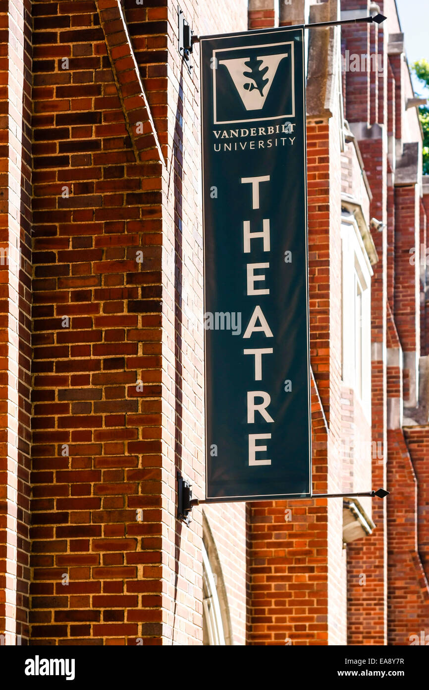 Vanderbilt University Theatre overhead banner Stockfoto