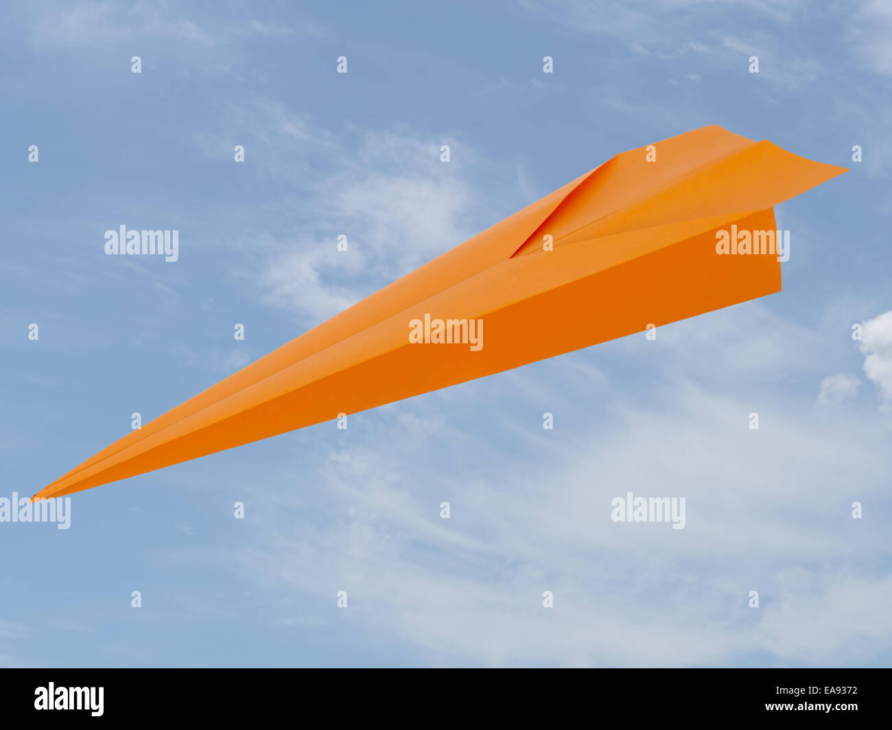 Papier-Dart, Flugzeug über sky Stockfoto