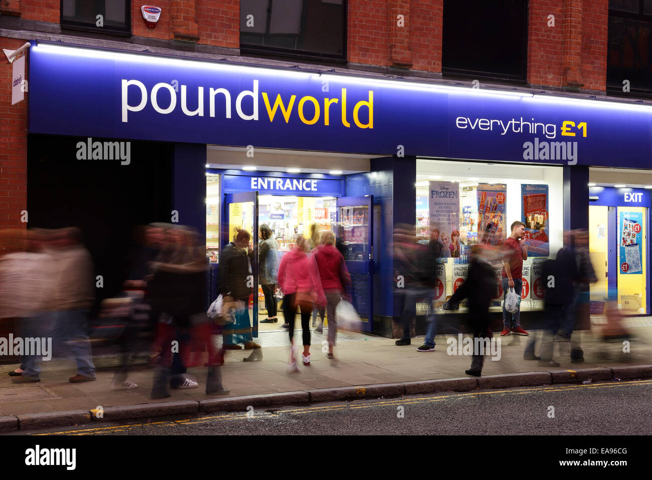 Poundworld speichern im Stadtzentrum von Chester UK Stockfoto