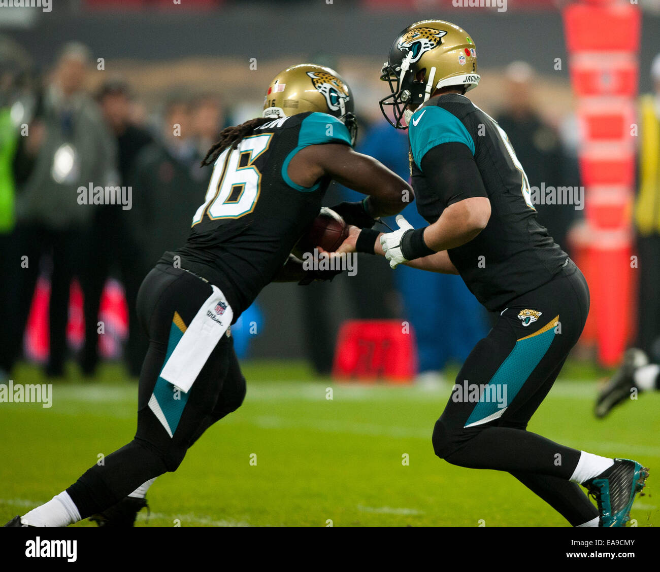 London, UK. 9. November 2014. NFL International Series. Jacksonville Jaguars gegen Dallas Cowboys. Bildnachweis: Aktion Plus Sport/Alamy Live-Nachrichten Stockfoto