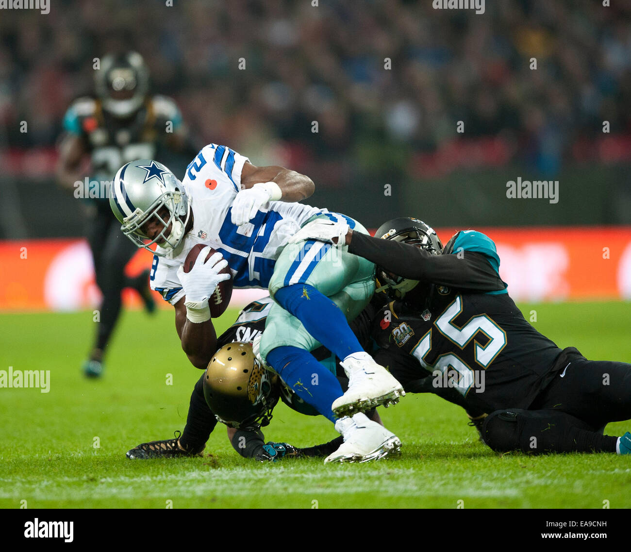 London, UK. 9. November 2014. NFL International Series. Jacksonville Jaguars gegen Dallas Cowboys. Cowboys' DeMarco Murray (#29) Credit: Aktion Plus Sport/Alamy Live-Nachrichten Stockfoto