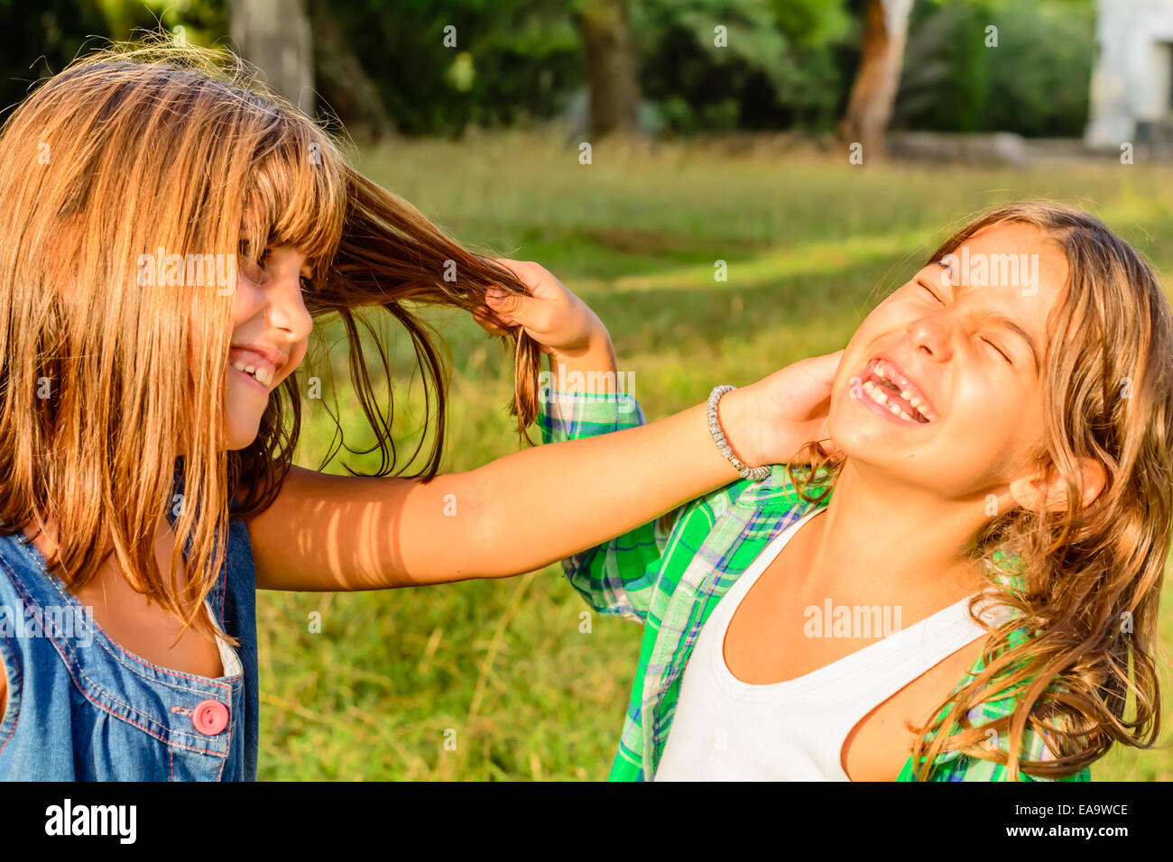 Little Girls Fighting Stockfotos Und Bilder Kaufen Alamy